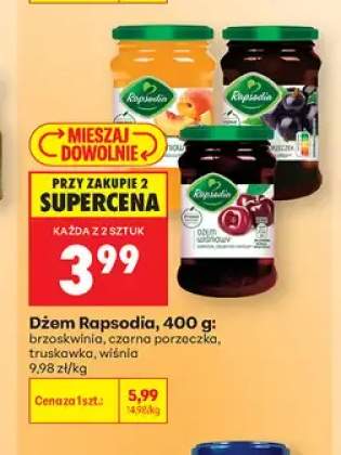 Dżem czarna porzeczka Rapsodia +3 warianty