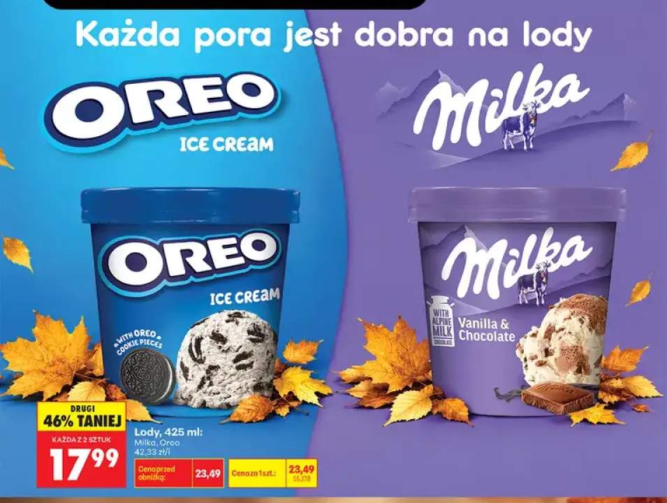 Lody Oreo +1 wariant