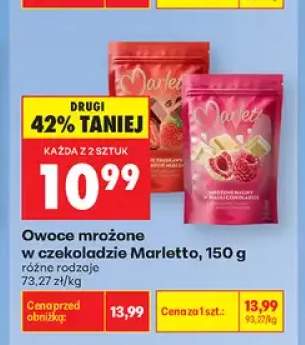 Owoce mrożone w czekoladzie Marletto truskawki w czekoladzie mlecznej +1 wariant