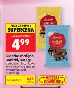 Ciastka mafijne o smaku śmietankowo-cytrynowym Bonitki +1 wariant