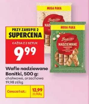 Wafle nadziewane chałwowe Bonitki +1 wariant
