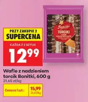 Wafle z nadzieniem torcik Bonitki