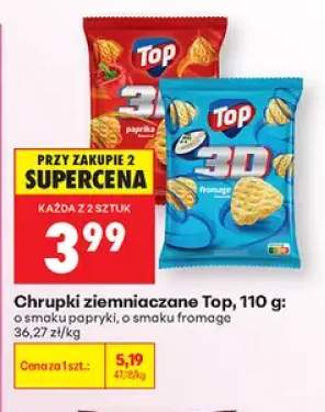 Chrupki ziemniaczane o smaku papryki Top +1 wariant
