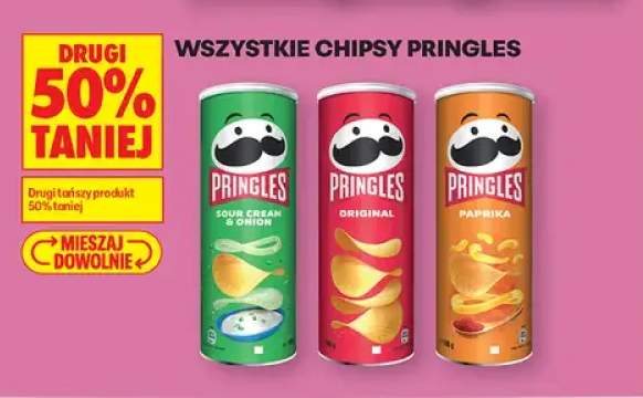 Chipsy Pringles +3 warianty