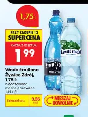 Woda źródlana niegazowana Żywiec Zdrój +1 wariant