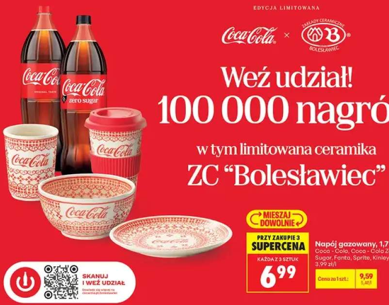Napój gazowany Coca-Cola +4 warianty