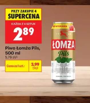 Piwo Łomża Pils