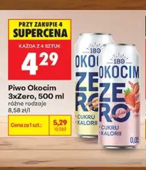 Piwo bezalkoholowe Okocim 3xZero
