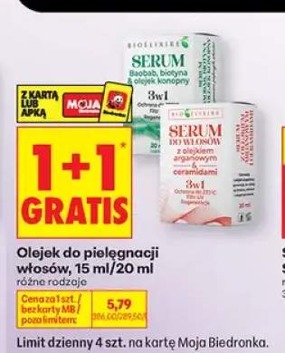 Olejek do pielęgnacji włosów Bioelixire