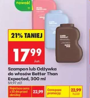 Szampon do włosów Better Than Expected +1 wariant