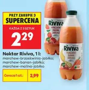 Nektar Riviva marchew-brzoskwinia-jabłko +2 warianty