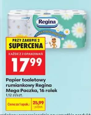 Papier toaletowy rumiankowy Regina Mega Paczka 16-pak
