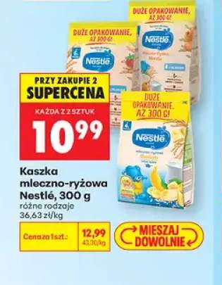 Kaszka mleczno-ryżowa Nestlé morela +1 wariant