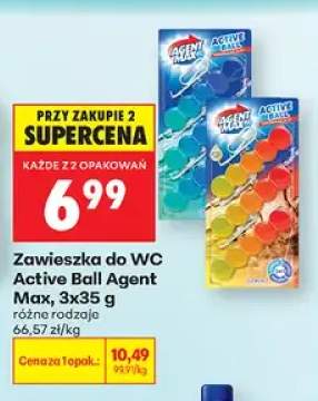 Zawieszka do WC Active Ball Agent Max 3-pak 35 g