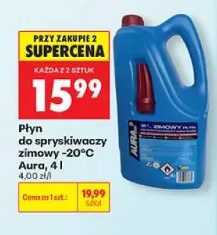 Płyn do spryskiwaczy zimowy -20°C Aura 4 l