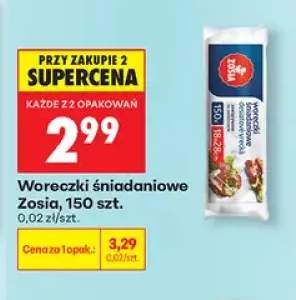 Woreczki śniadaniowe Zosia 150 szt.