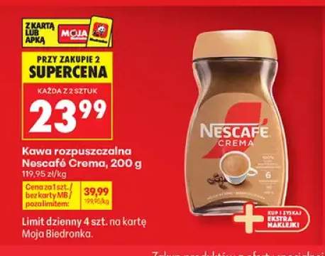 Kawa rozpuszczalna Nescafé Crema