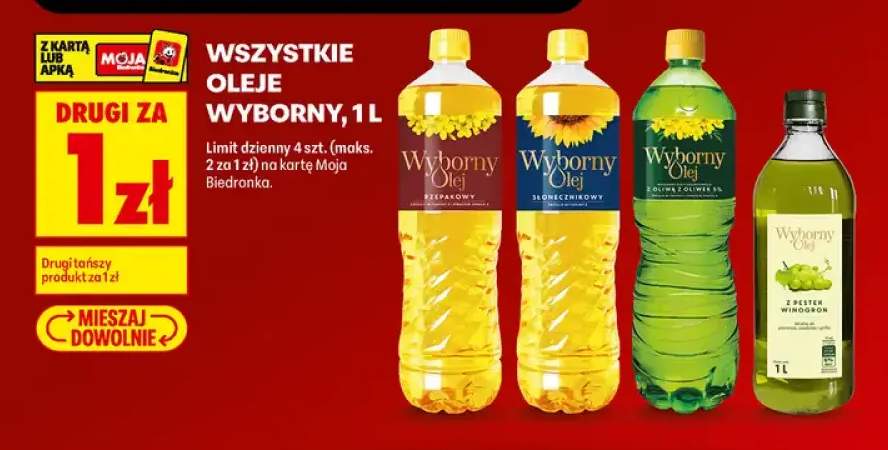 Olej rzepakowy Wyborny +4 warianty