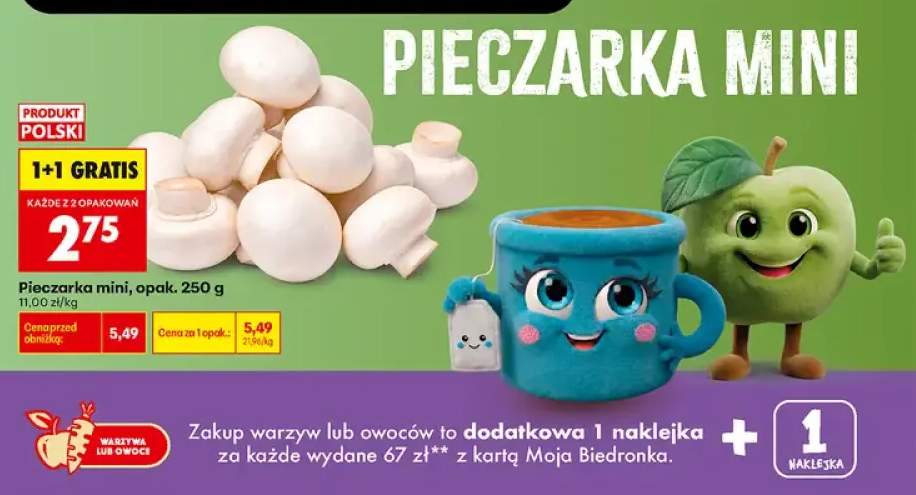 Pieczarki mini polskie