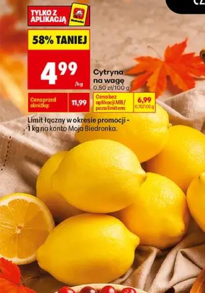 Cytryny na wagę