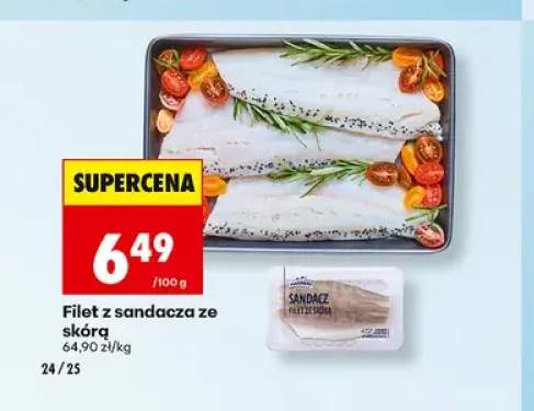 Filet z sandacza ze skórą Marinero