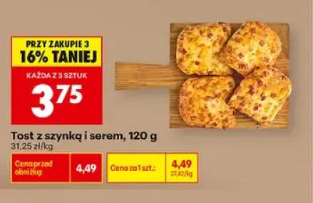 Tost z szynką i serem