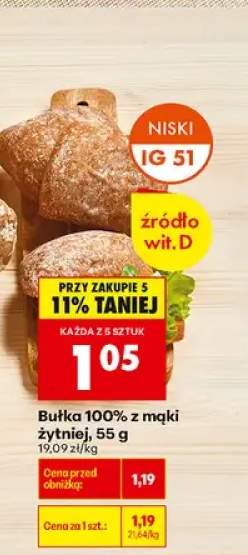 Bułka 100% z mąki żytniej