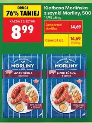 Kiełbasa Morlińska z szynki Morliny