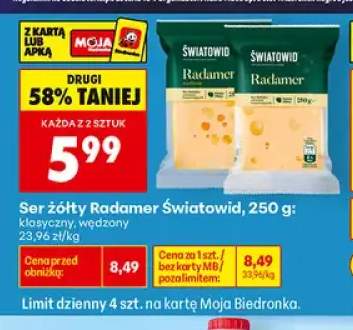 Ser żółty Radamer klasyczny Światowid +1 wariant