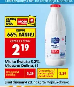 Mleko świeże Mleczna Dolina 3,2%