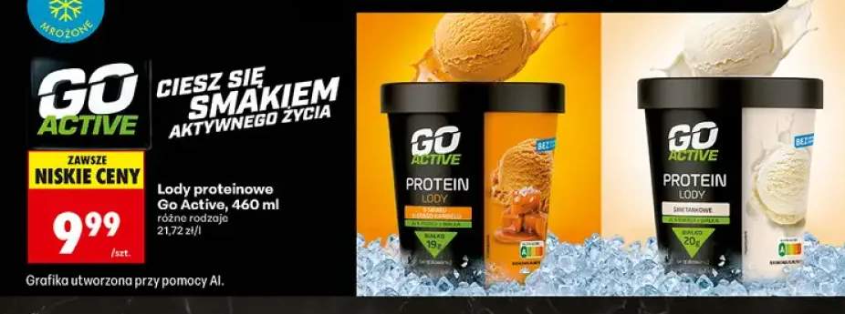 Lody proteinowe śmietankowe Go Active +1 wariant