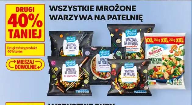 Mrożone warzywa na patelnię +6 wariantów
