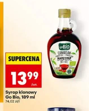 Syrop klonowy Go Bio 189 ml