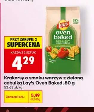 Krakersy o smaku warzyw z zieloną cebulką Lay's Oven Baked