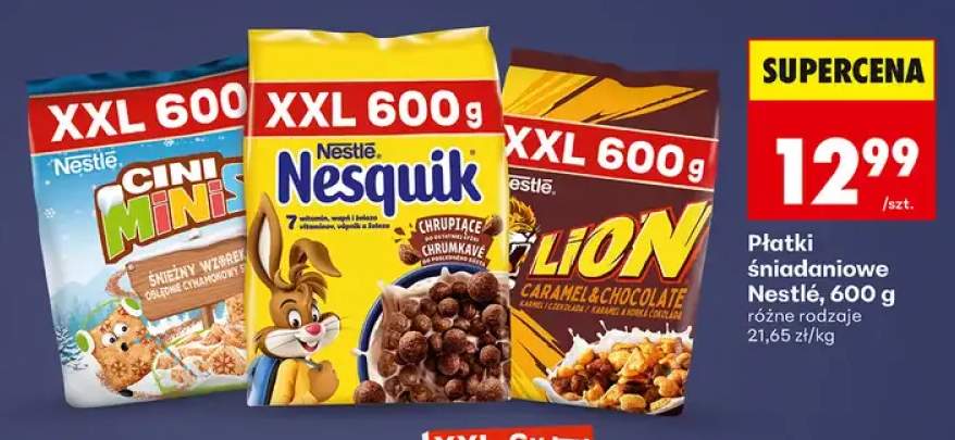 Płatki śniadaniowe Nestlé Cini Minis +2 warianty