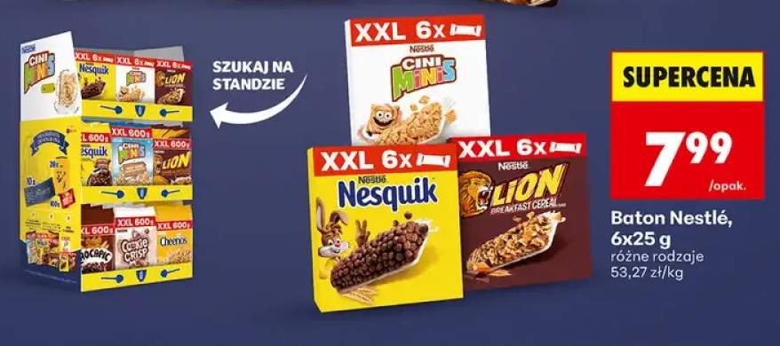 Baton Nestlé Nesquik 6-pak +2 warianty