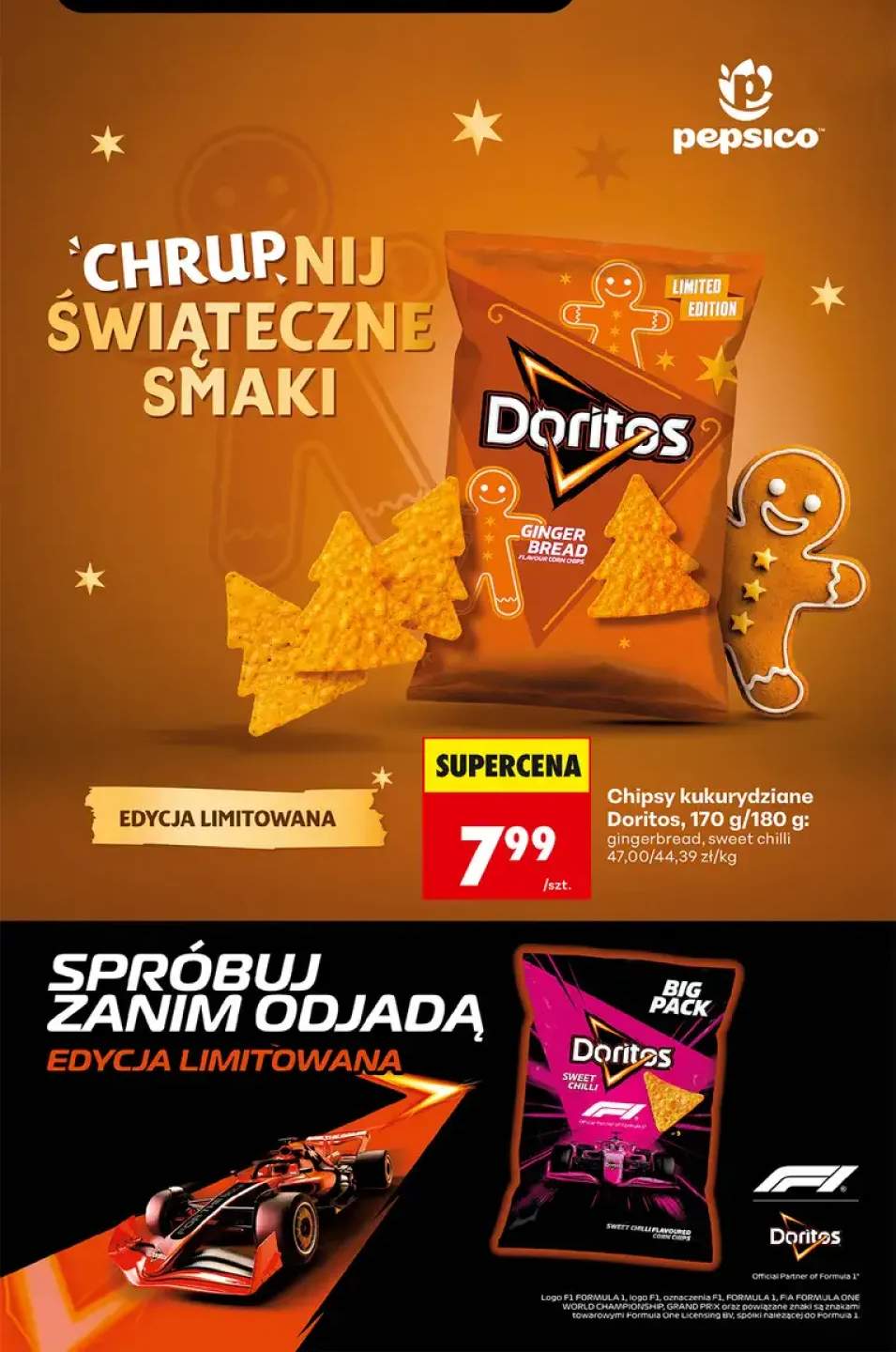 Chipsy kukurydziane Doritos gingerbread +1 wariant