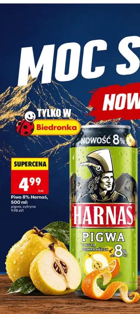 Piwo 8% Harnaś pigwa