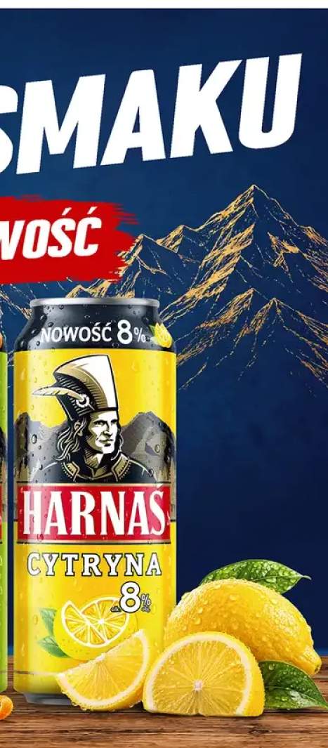 Piwo 8% Harnaś cytryna