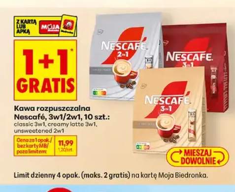 Kawa rozpuszczalna Nescafé 3w1 classic +2 warianty