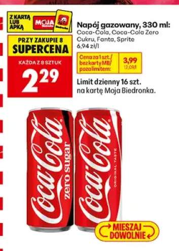Napój gazowany Coca-Cola +3 warianty