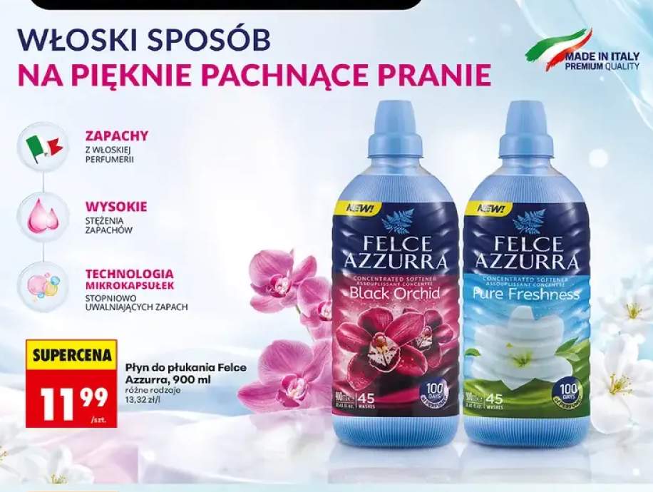 Płyn do płukania Black Orchid Felce Azzurra +1 wariant