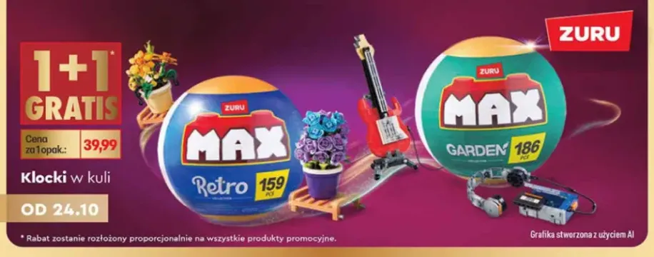 Klocki w kuli Zuru Max Garden +1 wariant