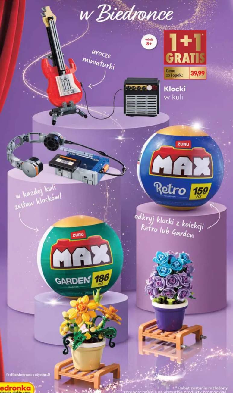 Klocki w kuli Retro Zuru +1 wariant