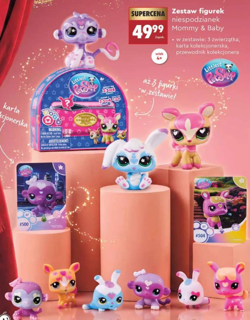 Zestaw figurek niespodzianek Mommy & Baby Littlest Pet Shop