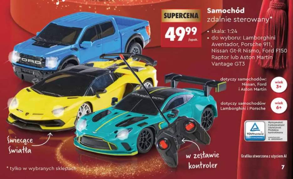 Samochód zdalnie sterowany Lamborghini Aventador Elefun +4 warianty
