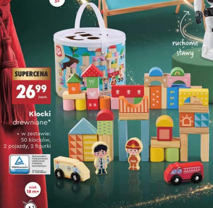 Klocki drewniane EleFun