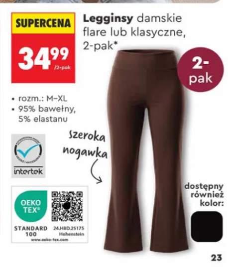 Legginsy damskie flare 2-pak +1 wariant