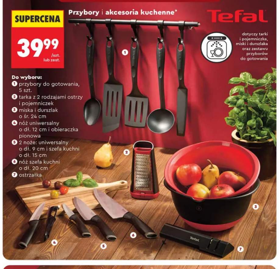 Przybory do gotowania 5 szt. Tefal +6 wariantów
