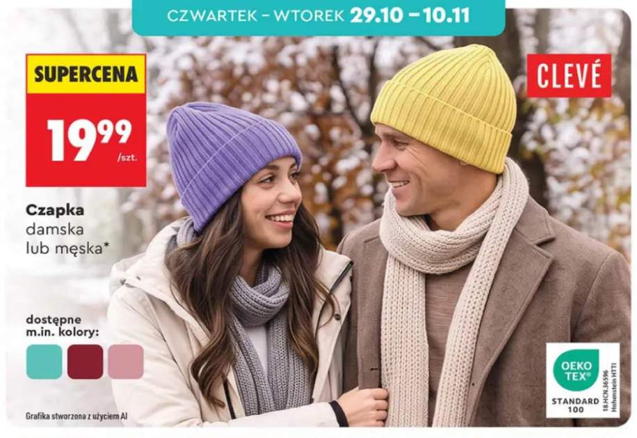 Czapka damska Clevé +1 wariant